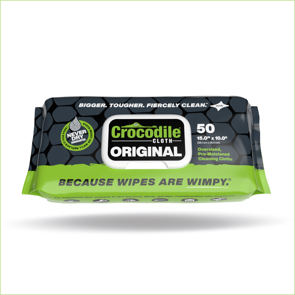 Crocodile Cloth 5900-100 Original Cleaning Wipes, 100 Count